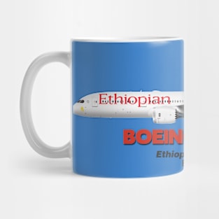 Boeing B787-9 - Ethiopian Airlines (Art Print) Mug